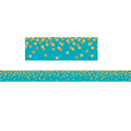 Teacher Created Resources Teal Confetti Straight Border Trim, 35 Feet/Pack, PK6 TCR8869